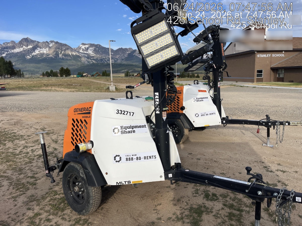 2023 Generac MLT2 Diesel, Flex Switch 120V Input, Powerzone Controller, (4) 320W LED Lights, 4kW Generator, 39.9 Gal Fuel Tank, 2" Ball, T3