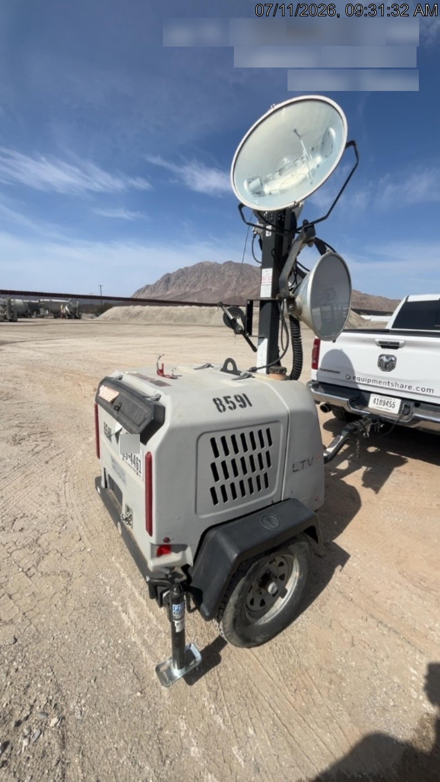 2018 Wacker Neuson LTV6L-MH Wacker Neuson LTV6L Towable Light Tower