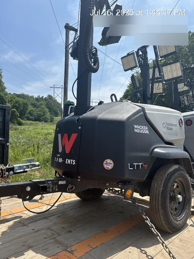 2024 Wacker Neuson LTT4 Diesel, Kohler KDW702, Deep Sea Controller, Auto Start, LED 320W, Bypass Outlet, T3