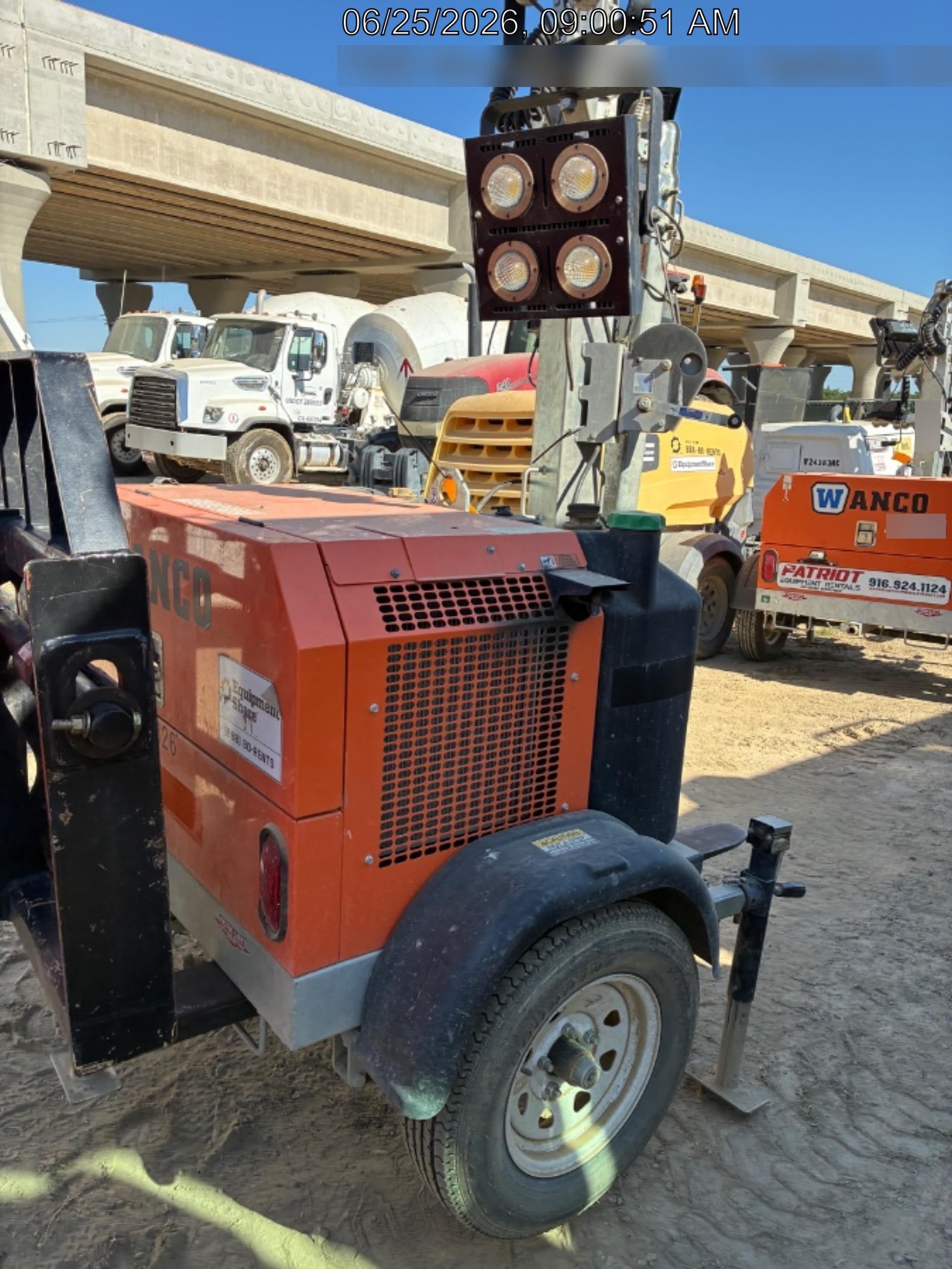2024 Wanco WLTT-4MM4K Diesel, Deep Sea Controller, Shore Power Plug, Auto Start, (4) 350W LED Floodlights, 4kW Generator, 60 Gal Fuel Tank, 2" Ball, T3