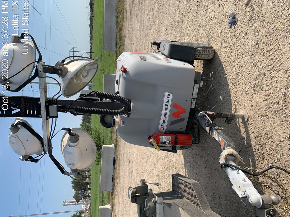 2019 Wacker Neuson LTV6K-MH Power mast, 1100W MH, Fuel Sensors, Wiring Harness