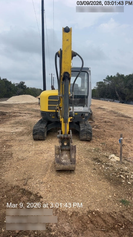 2018 Wacker Neuson EZ53 Wacker Neuson EZ53 12K Excavator, TRK,LGD,CAB,PC, Manual QC, Buckets: 30" , 18"