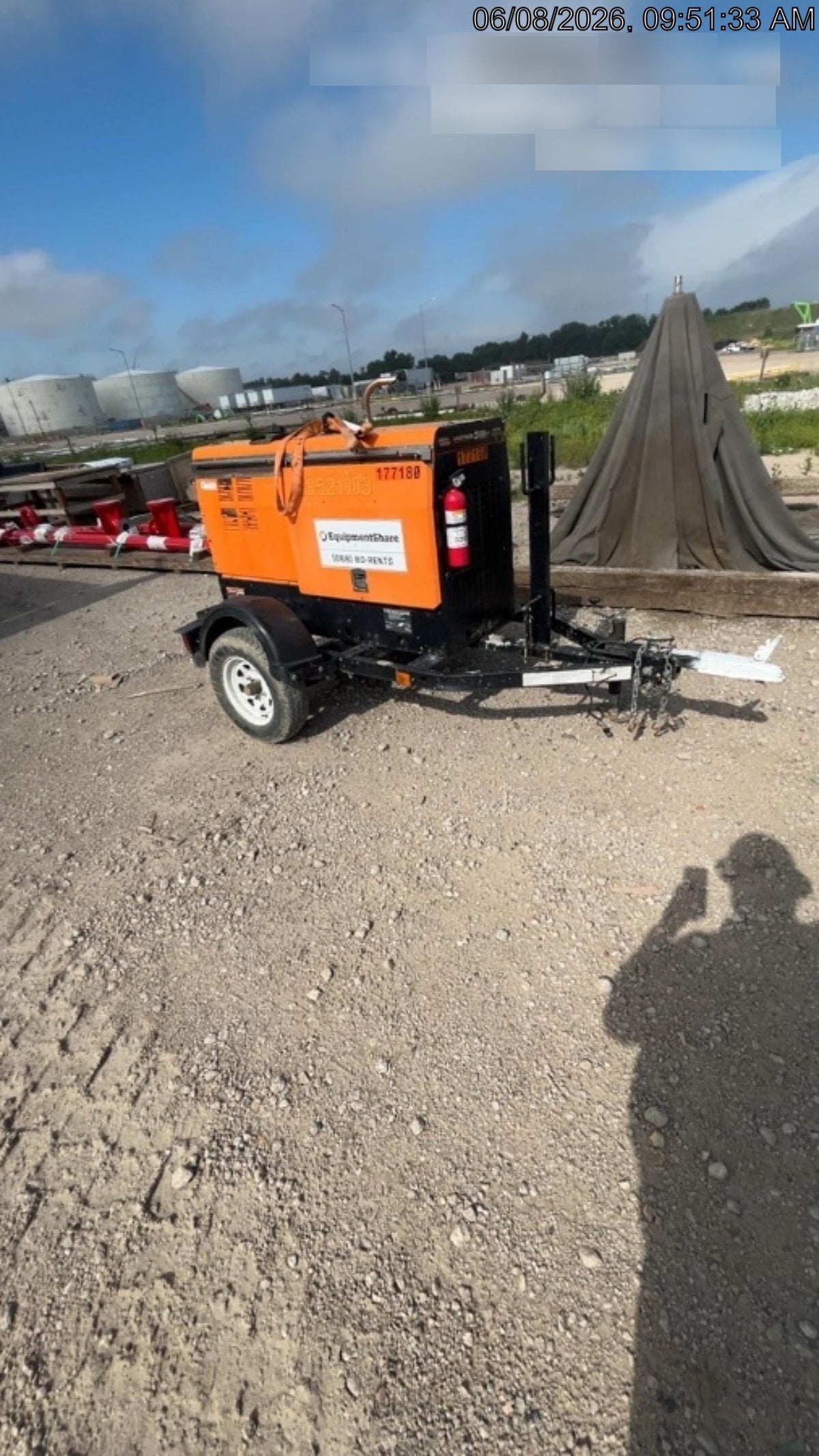 2021 Lincoln Electric Vantage 322 Vantage 322 Ready Pak 3 w/ Decals, ORANGE (includes trailer, cable rack, fender light kit) NO Telematics
