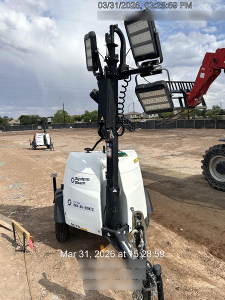 2024 Generac MLT2 Diesel, Flex Switch 120V Input, Powerzone Controller, 
(4) 320W LED Lights, 4kW Generator, 39.9 Gal Fuel Tank, 2" Ball, T3