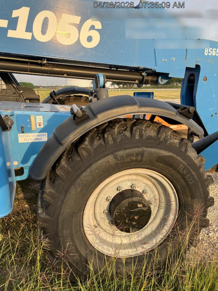 2018 Genie GTH-1056 Genie GTH-1056 w/Open ROPS, Solid Tires, Work Light/Beacon, 60" Carriage and Forks