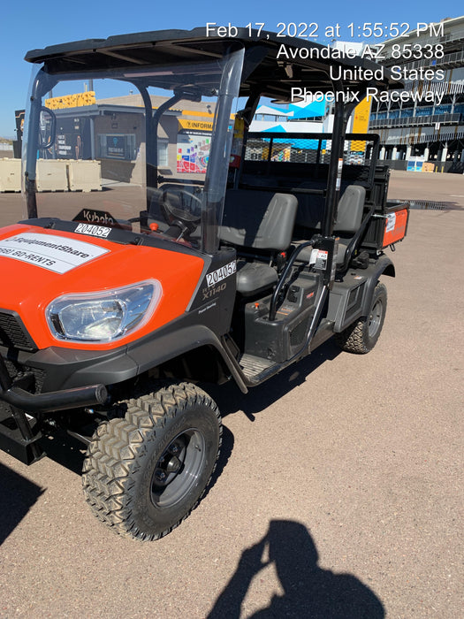 2022 Kubota RTV-X1140W-H Plastic Canopy, Windshield Acrylic Clear, LED Strobe Light, Wire Harness Kit, Back up Alarm