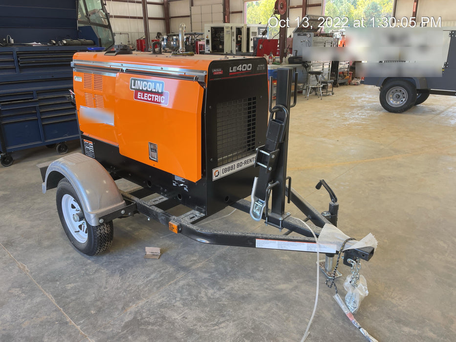 2022 Lincoln Electric LE400 Kubota V1505, Trlr, Cable Rack, Light Kit, ES Decals, T3