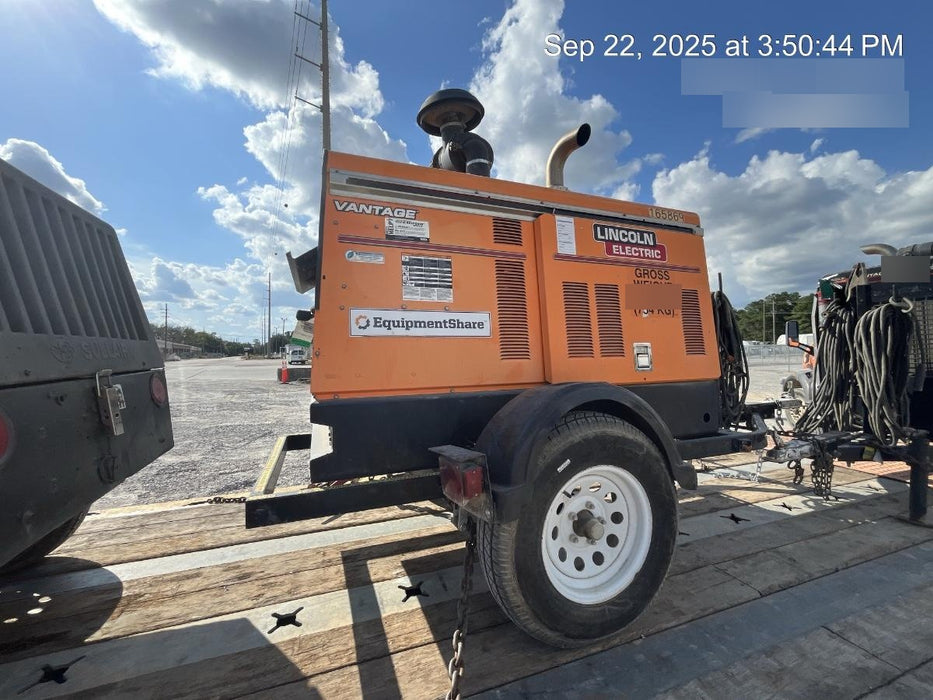 2021 Lincoln Electric Vantage 549X Ready Pak 3, ORANGE (includes trailer, cable rack, fender light kit)