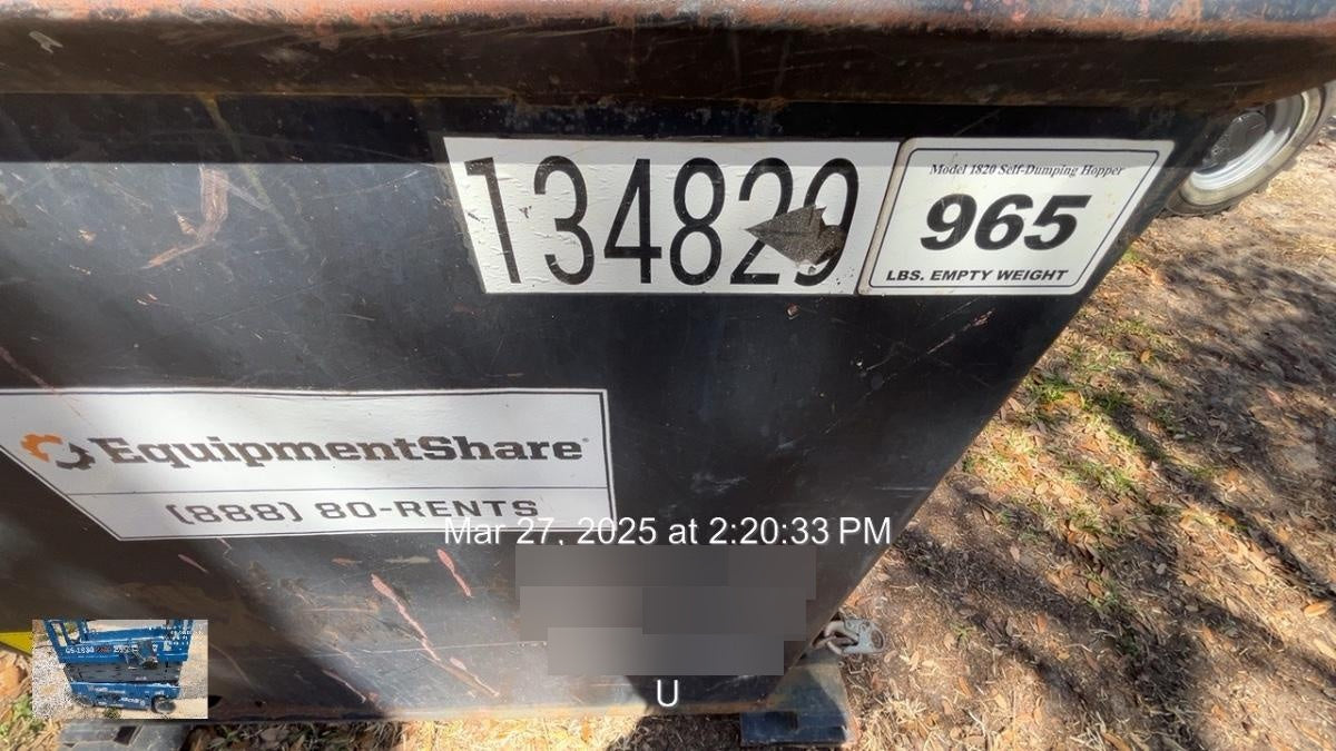 2021 STAR INDUSTRIES M-1820 - Self-Dump Hopper