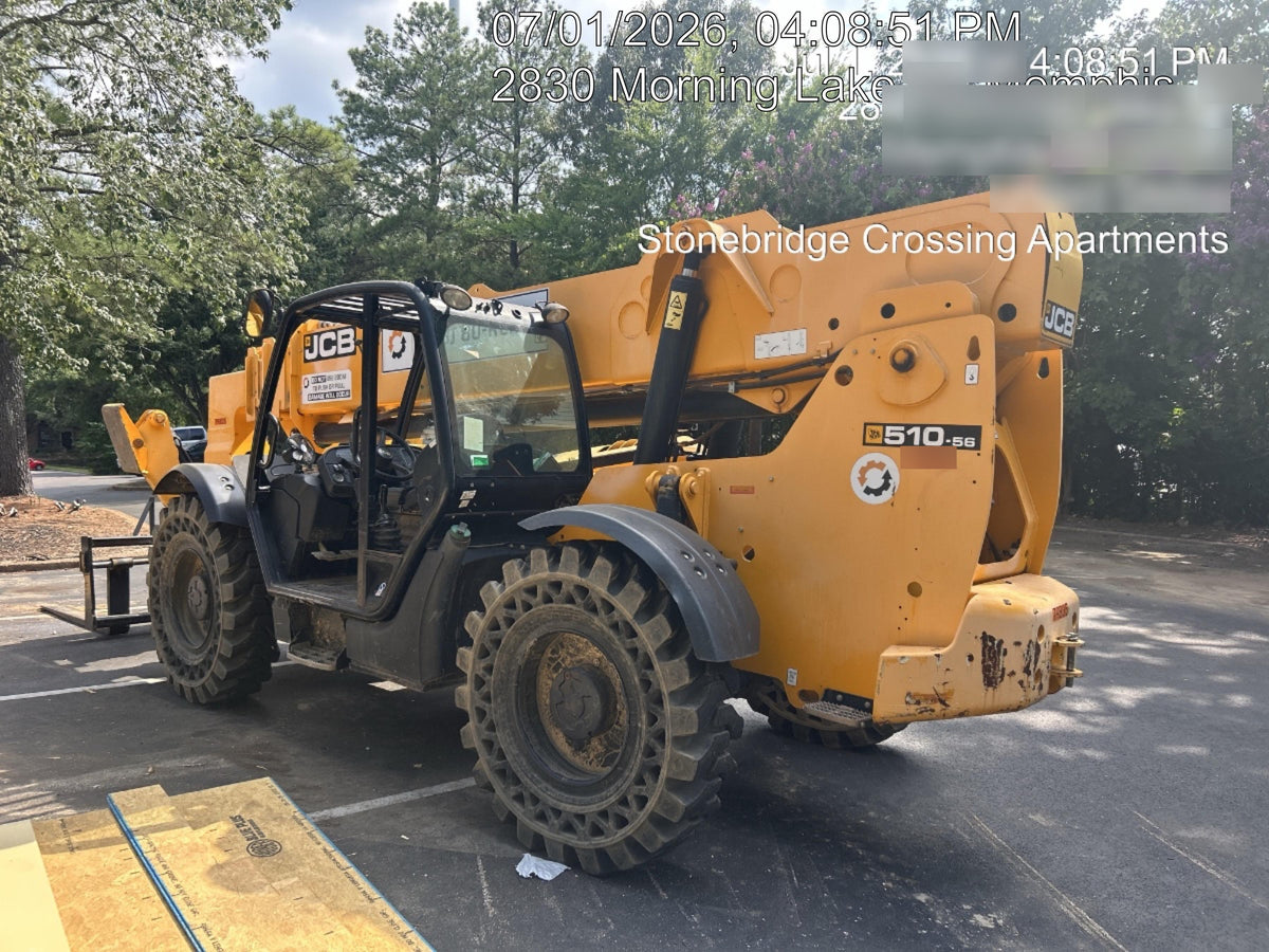 2020 JCB 510-56 Canopy, Solid Tires, Work Lights, Beacon, Aux Hydraulics, Back up Alarm, Lifting Eye, ES Decals