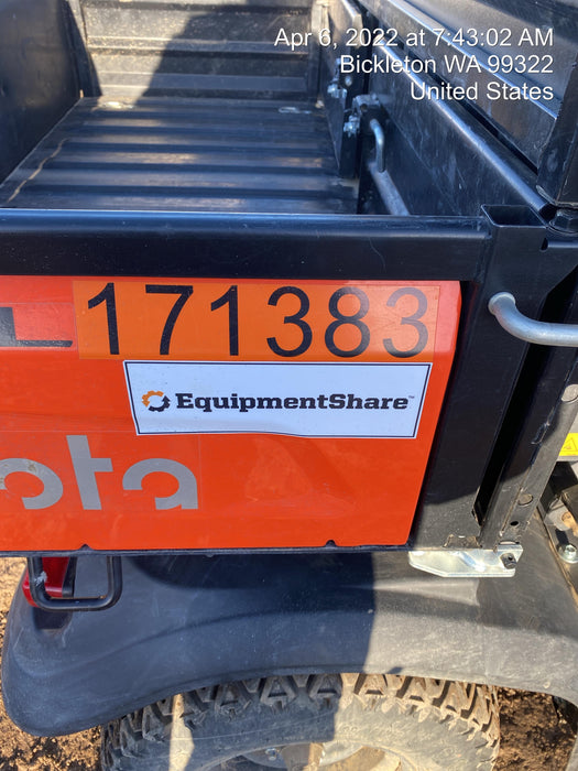 2022 Kubota RTV-X1140W-H Plastic Canopy, Windshield Acrylic Clear, LED Strobe Light, Wire Harness Kit, Back up Alarm