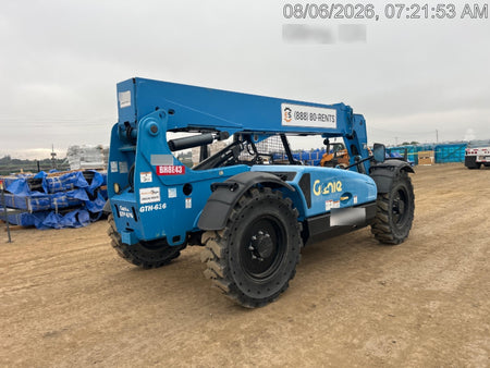 2019 Genie GTH-636 Canopy, Solid RT Tires, LED Work Lights, Beacon 60" QA Carriage, 48" Forks