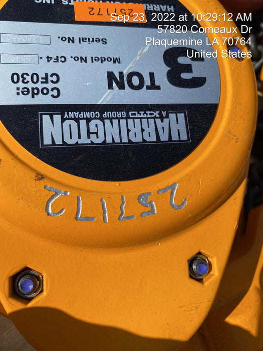 2022 HARRINGTON CF030-20