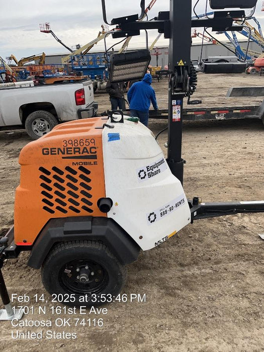 2024 Generac MLT2 Diesel, Flex Switch 120V Input, Powerzone Controller, 
(4) 320W LED Lights, 4kW Generator, 39.9 Gal Fuel Tank, 2" Ball, T3