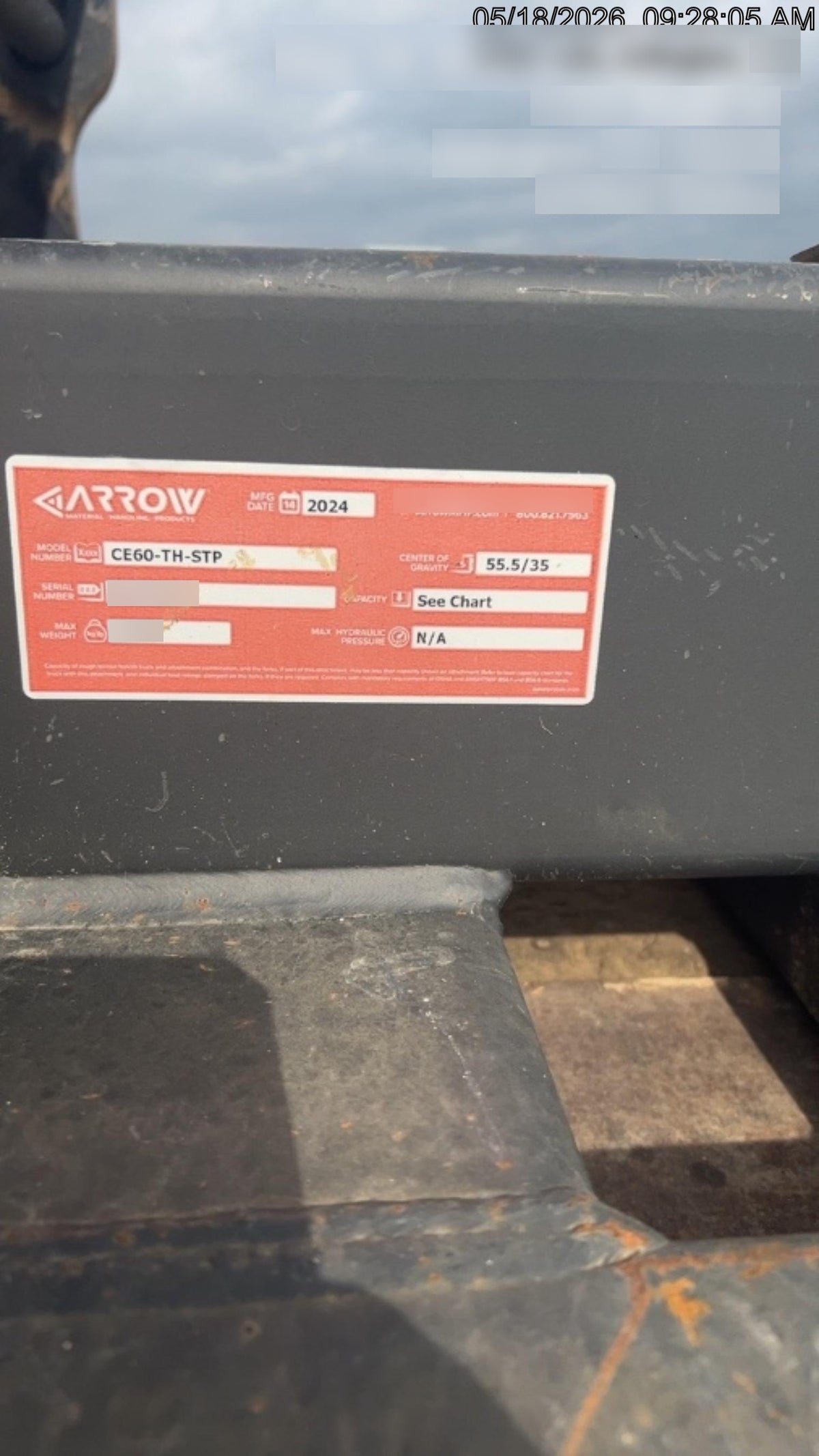 2024 ARROW MATERIAL HANDLING CE60-TH-STP