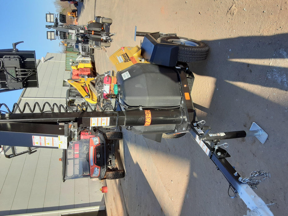 2021 Allmand NLV3GR (4) LED Light Fixture 350W, 23' Vertical Mast, 3kW Prime, Towable, Deep Sea L401, Leveling Jacks, Yanmar T4F 5.8hp