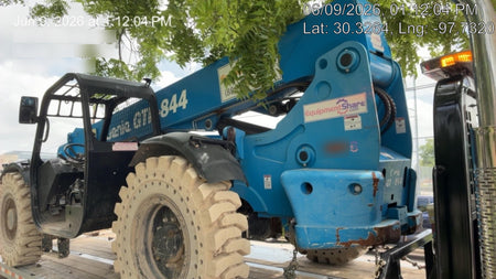 2017 Genie GTH-844 Diesel Engine, Solid Tires, 60" Carriage, Open ROPS