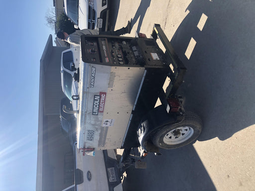 2019 Lincoln Electric Vantage 322 Ready-Pak 3, Two Wheel Trailer, Fender and Light Kit, Cable Rack