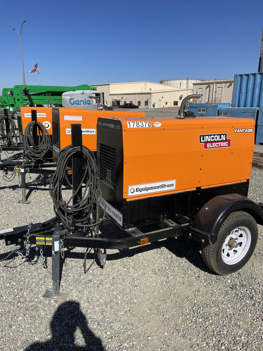 2022 Lincoln Electric Vantage 322 Trlr Mounted, Cable Rack, Light Kit, ES Decals