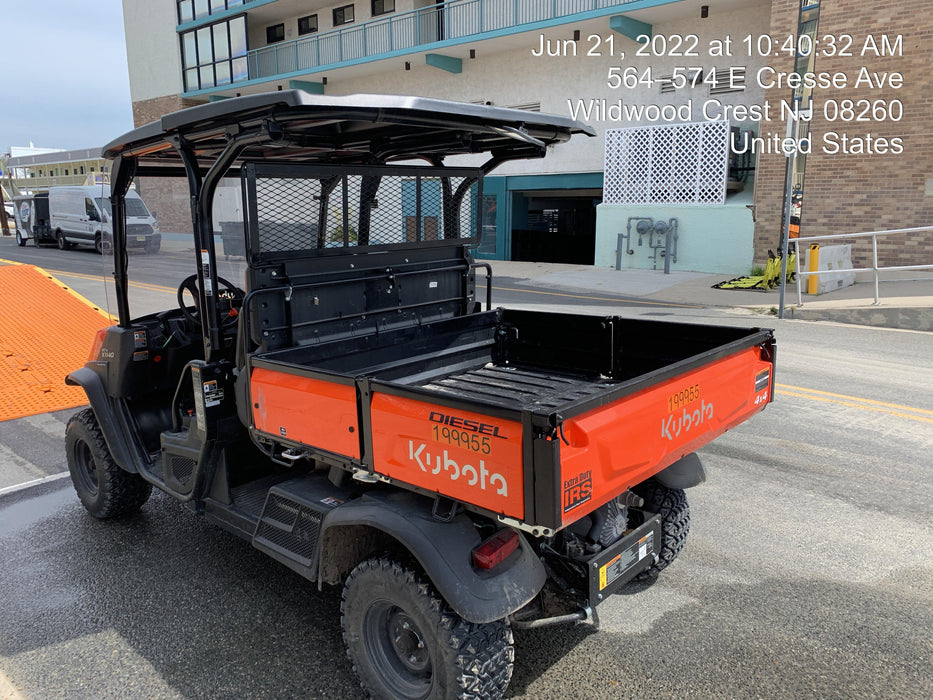 2022 Kubota RTV-X1140W-H Plastic Canopy, Windshield Acrylic Clear, LED Strobe Light, Wire Harness Kit, Back up Alarm