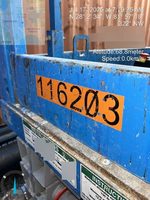 2020 Genie GS-1930 Solid Non Marking Tires, Beacon, Folding rails with half height swing gate