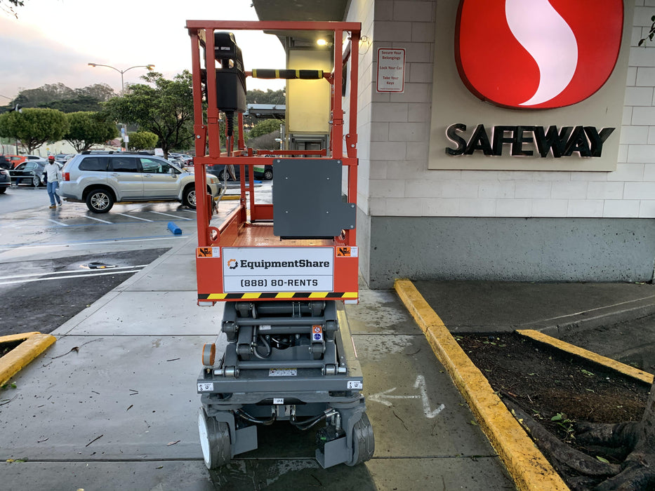 2020 Skyjack SJIII-3219 Solid NM Tires, Half height spring hinged entry gate, Dual Beacons, 800W Inverter