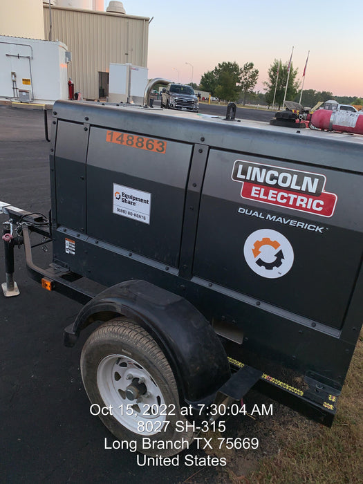 2021 Lincoln Electric Dual Maverick 200/200X Ready Pak 3 (includes trailer, cable rack, fender light kit)
