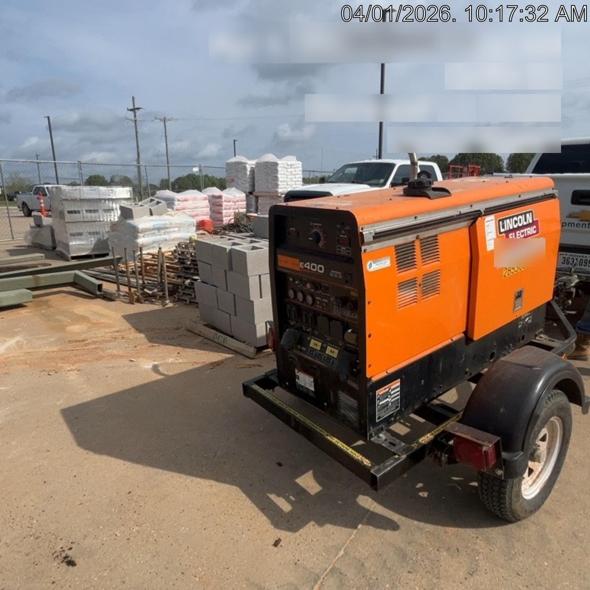 2022 Lincoln Electric LE400 Kubota V1505, Trlr, Cable Rack, Light Kit, ES Decals, T3