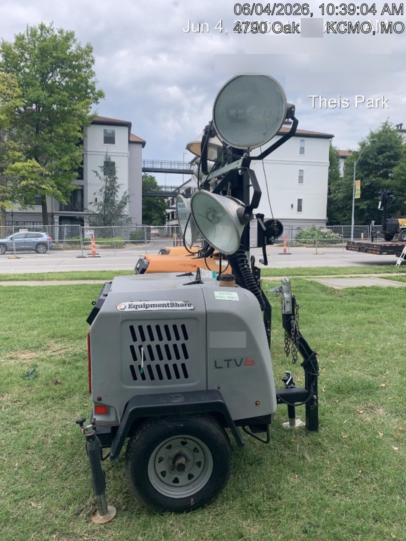 2019 Wacker Neuson LTV6L-MH Wacker Neuson LTV6L Mobile Light Tower w/Fuel Level Sensor Installed
