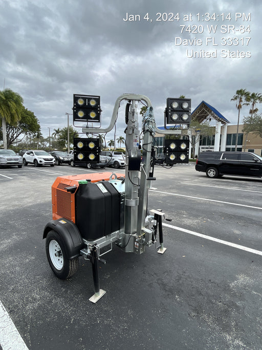 2023 Wanco WLTT-4MM4K Diesel, Deep Sea Controller, Shore Power Plug, Auto Start, (4) 350W LED Floodlights, 4kW Generator, 60 Gal Fuel Tank, 2" Ball, T3
