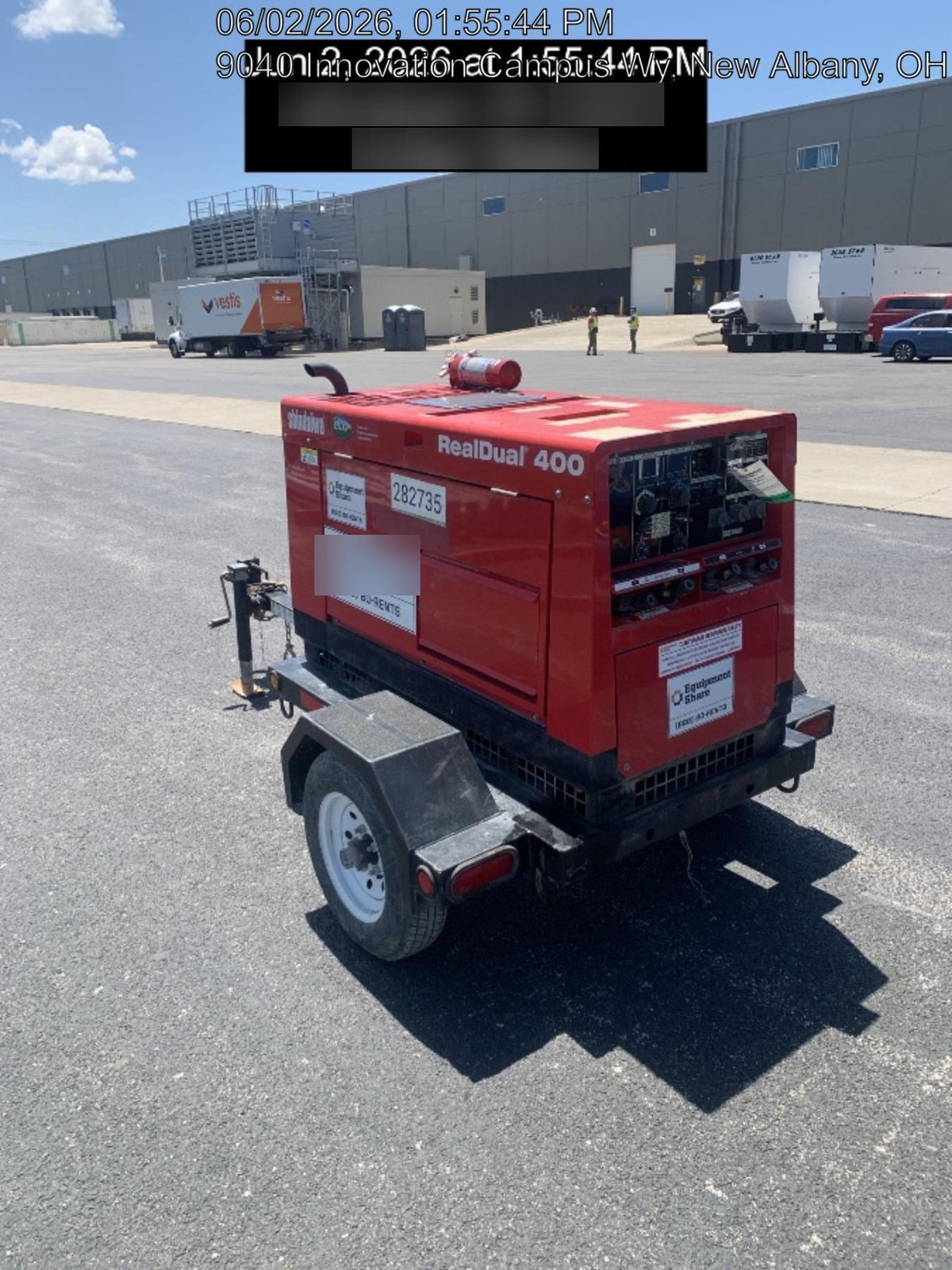 2022 Shindaiwa DGW400MDL Kubota D902 Engine, 23 HP, Dual Op Welder, Wire, Arc, Droop Stick, Tig, and CC Stick Functionality, Simulphase, 3 Phase and 1 Phase Gen Output, Single Axle NB Trlr, Slr Trckl Chrg 12V 12W, Fire Ext