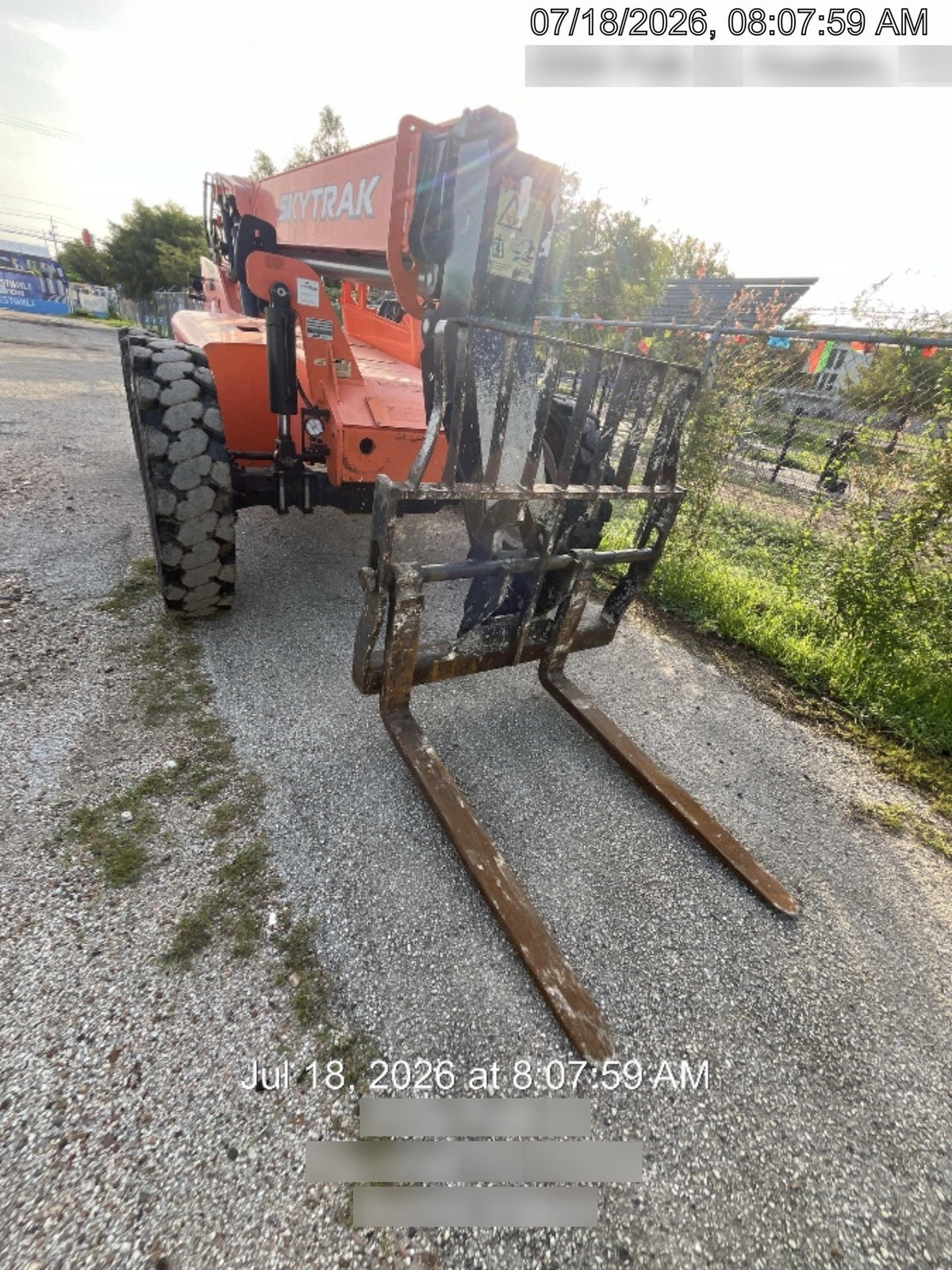 2019 Skytrak 6036 Canopy, Solid Tires, LED Work Lights, Beacon w/72" Carriage, 48" Pallet Forks