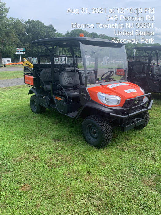2021 Kubota RTV-X1140W-H Plastic Canopy, Windshield Acrylic Clear, LED Strobe Light, Wire Harness Kit, Back up Alarm
