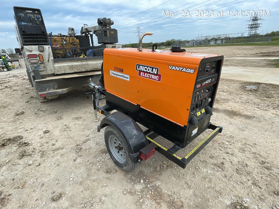 2022 Lincoln Electric LE400 Kubota V1505, Trlr, Cable Rack, Light Kit, ES Decals, T3