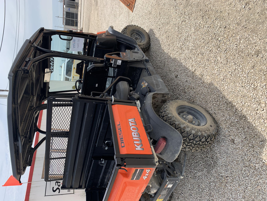 2019 Kubota RTV-X1140W-H 4wd Utility Cart, LED Strobe, Windshield Tempered Glass, Plastic Canopy, Wire Harness Kit, Backup Alarm