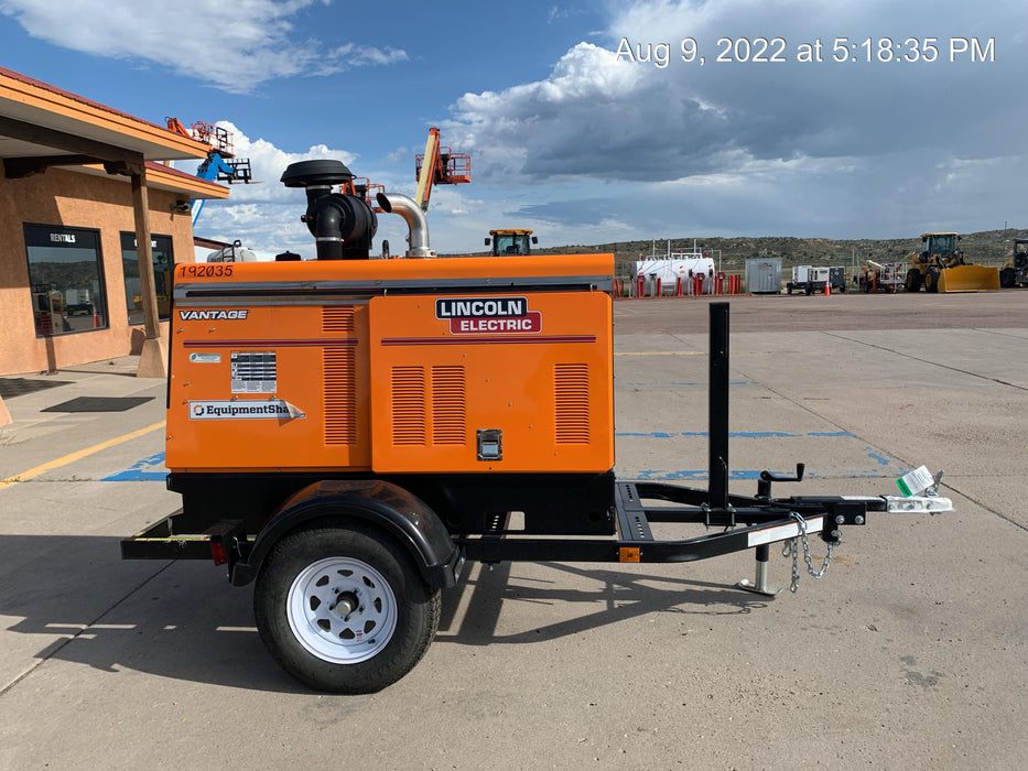 2021 Lincoln Electric Vantage 549X Ready Pak 3, ORANGE (includes trailer, cable rack, fender light kit)