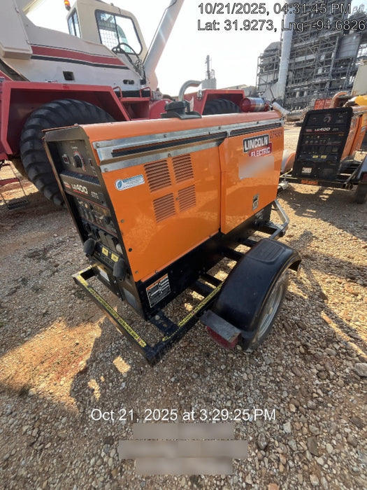 2022 Lincoln Electric LE400 Kubota V1505, Trlr, Cable Rack, Light Kit, ES Decals, T3