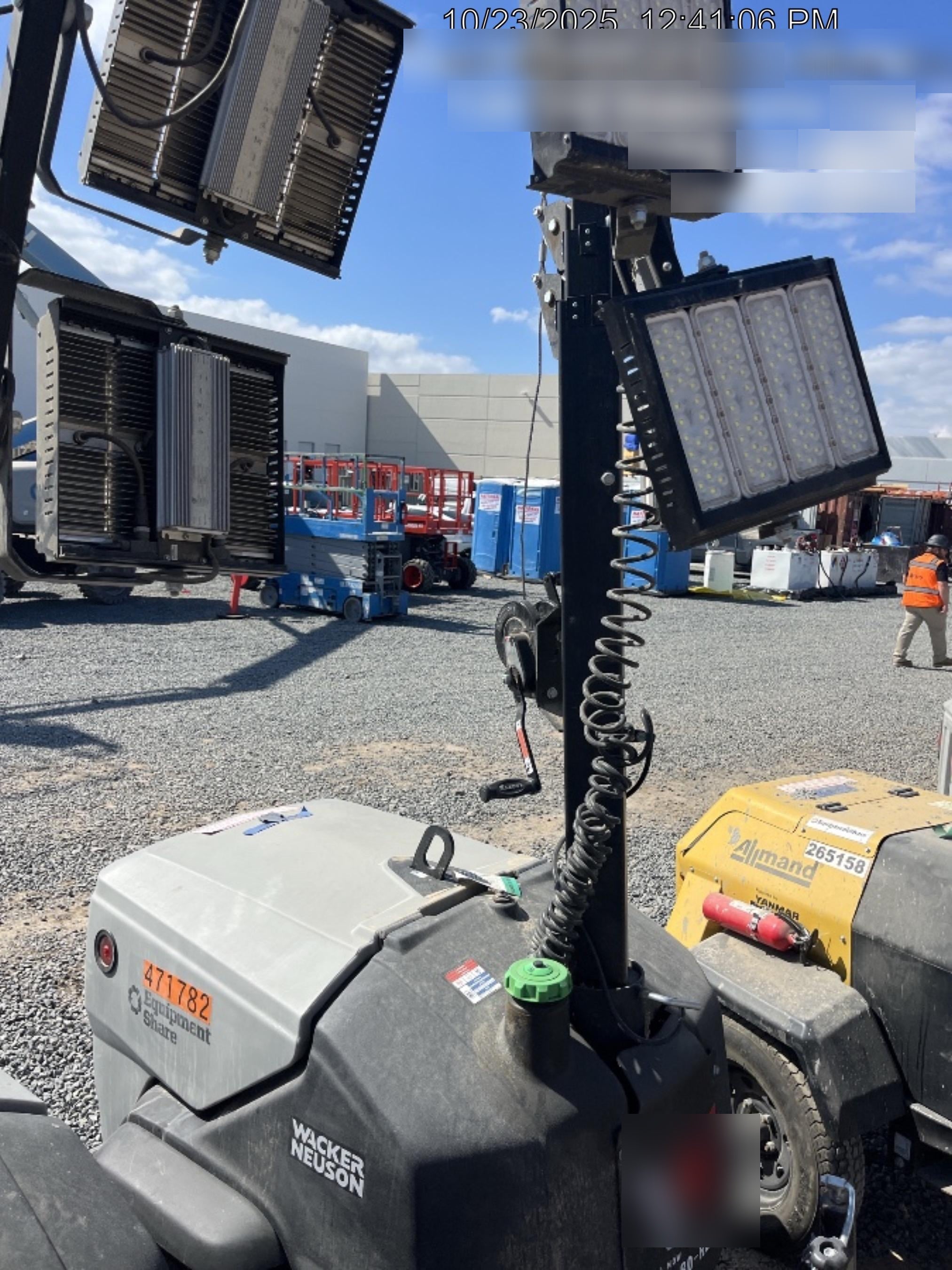 2024 Wacker Neuson LTT4 Diesel, Kohler KDW702, Deep Sea Controller, Auto Start, LED 320W, Bypass Outlet, T3