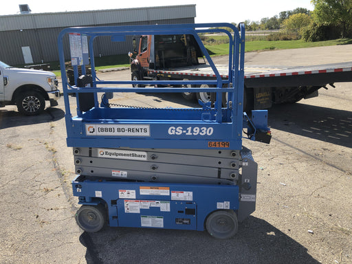 2020 Genie GS-1930 Solid Non Marking Tires, Beacon, Folding rails with half height swing gate