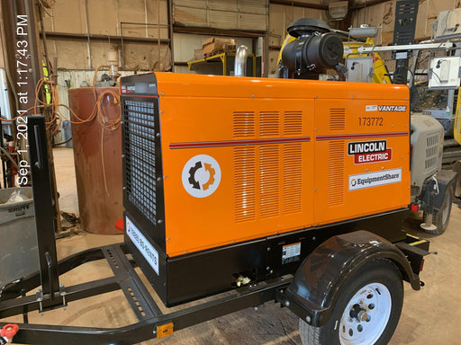 2021 Lincoln Electric Vantage 549X Ready Pak 3, ORANGE (includes trailer, cable rack, fender light kit)