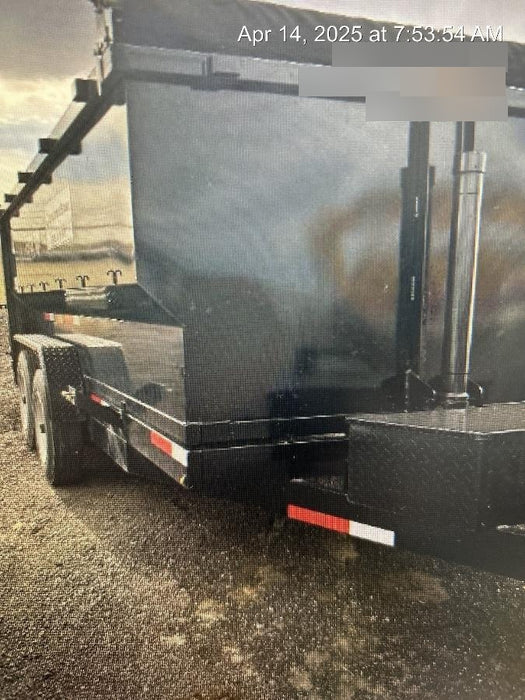 2024 TEXAS PRIDE TRAILERS 14'L x 7'W 5 Cu Yd Trunnion Hydraulic Dump