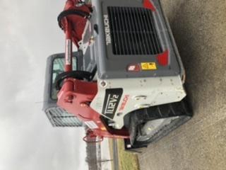 2019 Takeuchi TL12V2C Cab/Heat/Air w/Auxiliary Hydraulics, 2 Speed, Hydraulic QC 80" Tooth Bucket, 48" Pallet Forks