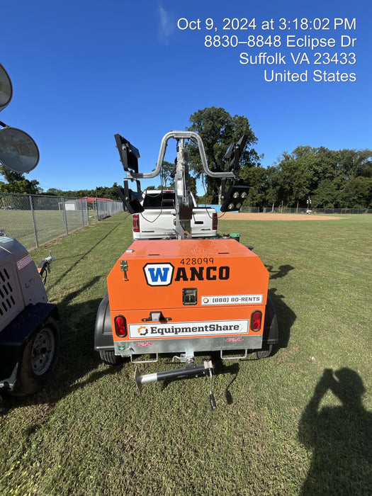 2024 Wanco WLTT-4MM4K Diesel, Deep Sea Controller, Shore Power Plug, Auto Start, (4) 350W LED Floodlights, 4kW Generator, 60 Gal Fuel Tank, 2" Ball, T3