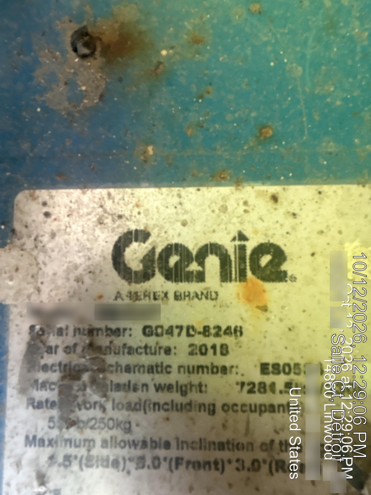 2018 GENIE GS-4047
