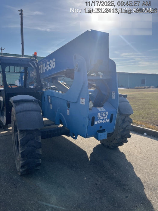 2018 Genie GTH-636 Genie GTH-636 w/Open ROPS, Solid Tires, Work Light/Beacon, 48" Carriage and Forks