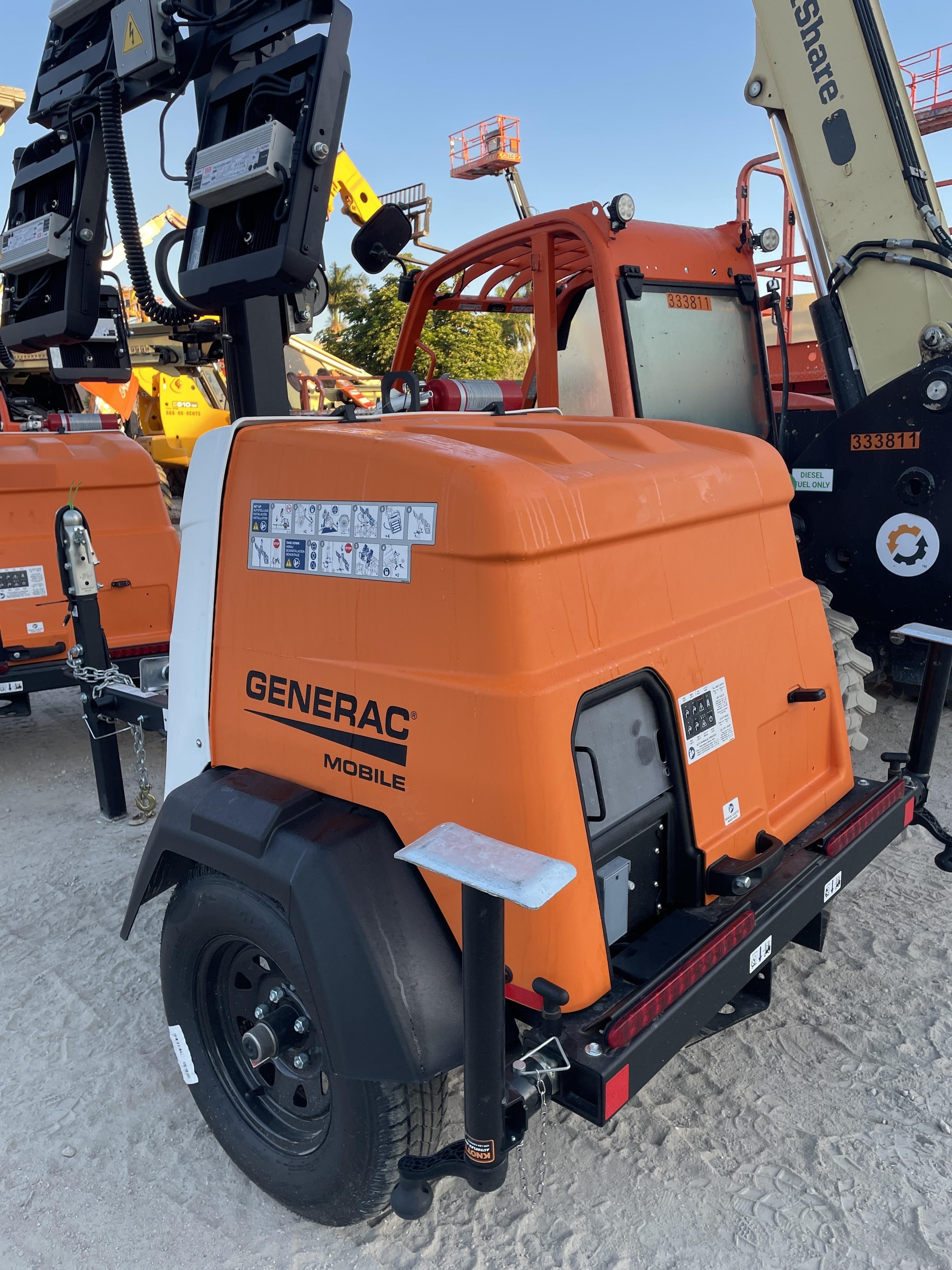 2025 Generac MLTS-4 Diesel, Mitsubishi L2E, 7.1 hp @1800 rpm, Flex Switch 120V Input, Powerzone Controller, (4) 320W LED Lights, 4kW Generator, 39.9 Gal Fuel Tank, 2" Ball, T3, ES Decals