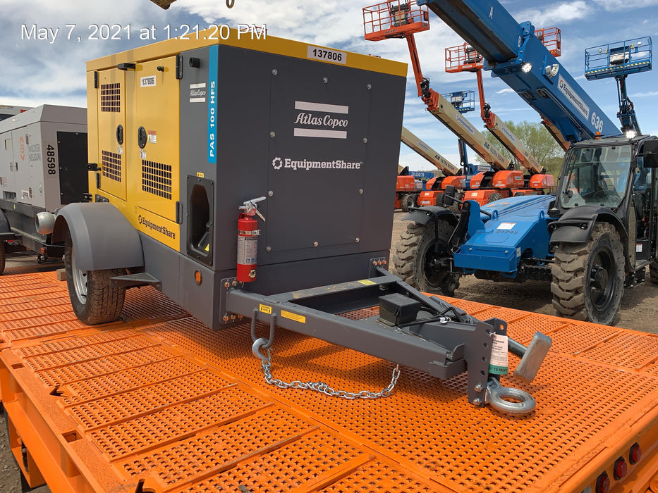2021 ATLAS COPCO PAS 100 HF CS Enclosed