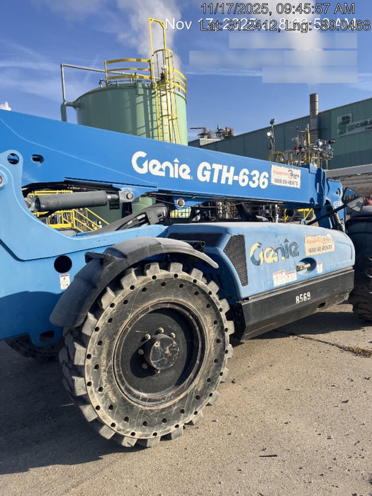 2018 Genie GTH-636 Genie GTH-636 w/Open ROPS, Solid Tires, Work Light/Beacon, 48" Carriage and Forks