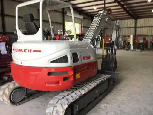 2019 Takeuchi TB260 Canopy w/Rubber Tracks, Auxiliary Hydraulics, Standard Blade, Manual QC