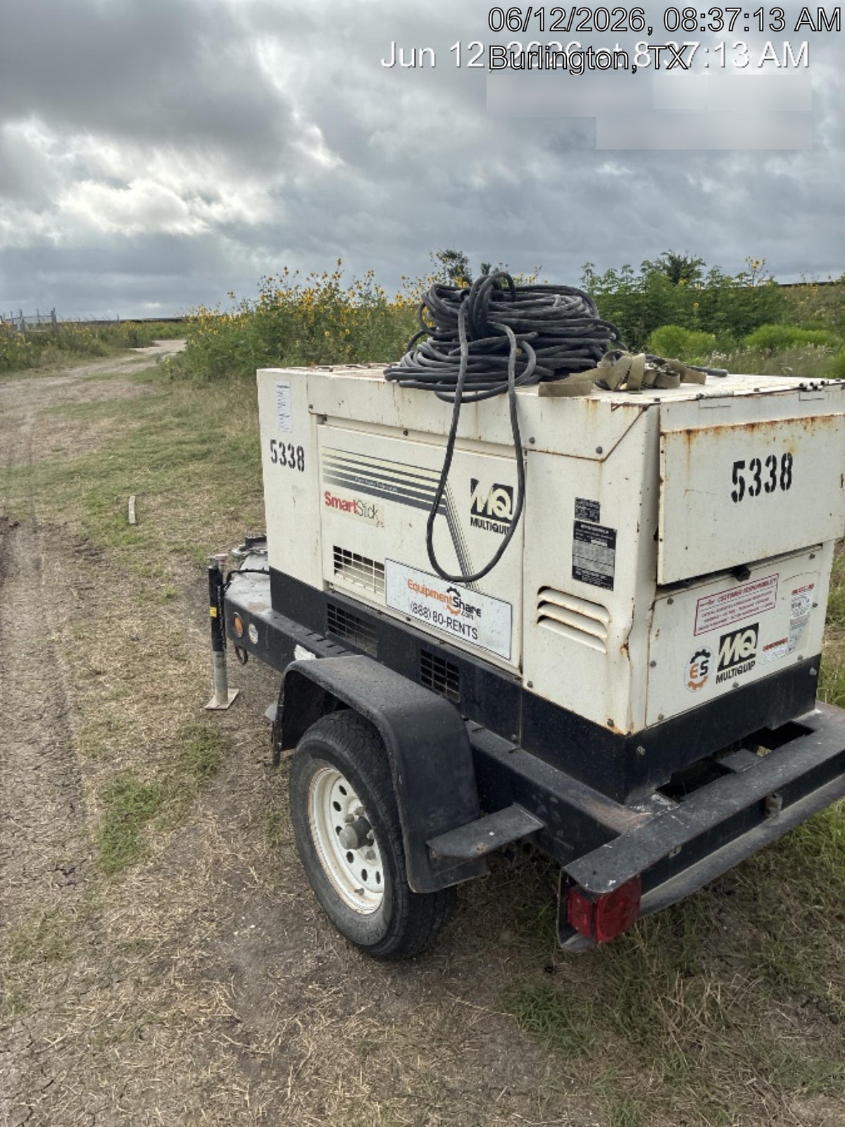 2017 Multiquip DLW400ESA4 400 amp Welder, 14kW, 120/240V, T4F Kubota